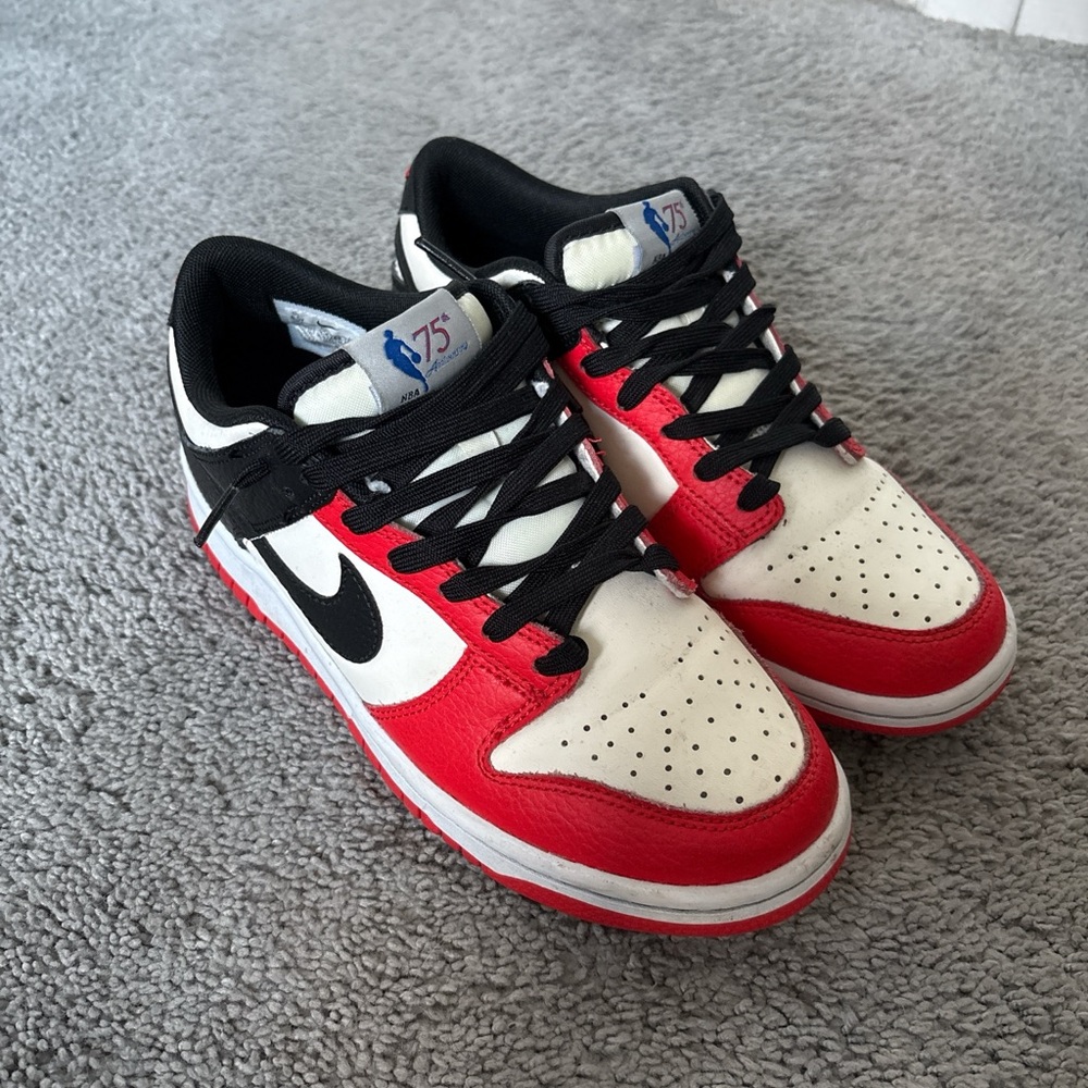 Nike Dunk Low EMB, NBA 75th Anniversary Chicago; with box